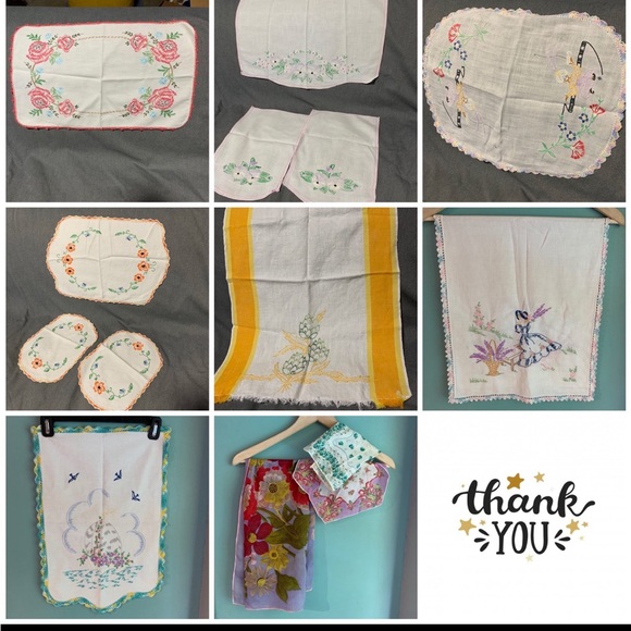 Vintage Vanity & Other Linens - Picture 1 of 1